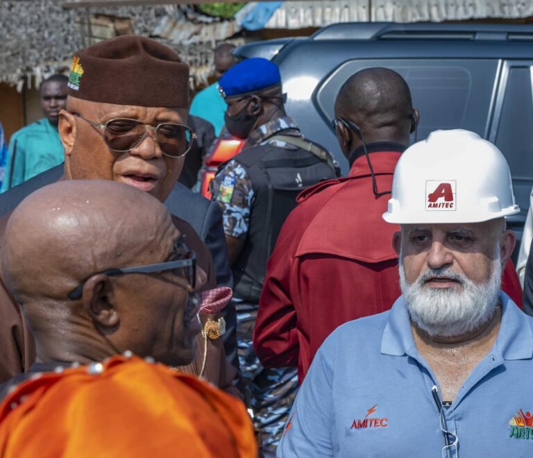 Governor Umo Eno Visits 13.6km Unyenge-Universal Energy Road Project